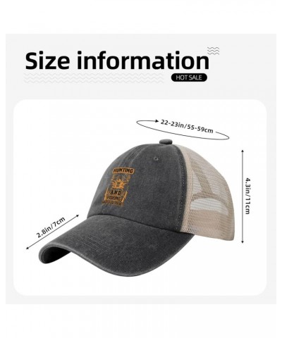 Hunting and Fishing What Else There Retro Mesh Baseball Cap Men Women Sport Caps Trucker Hat Black $12.96 Baseball Caps