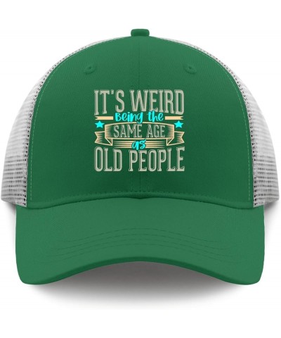 It's Weird Being The Same Age As Old People Hats Party Hat Apricot Fishing Hat Gifts for Girlfriends Running Caps Green $10.5...