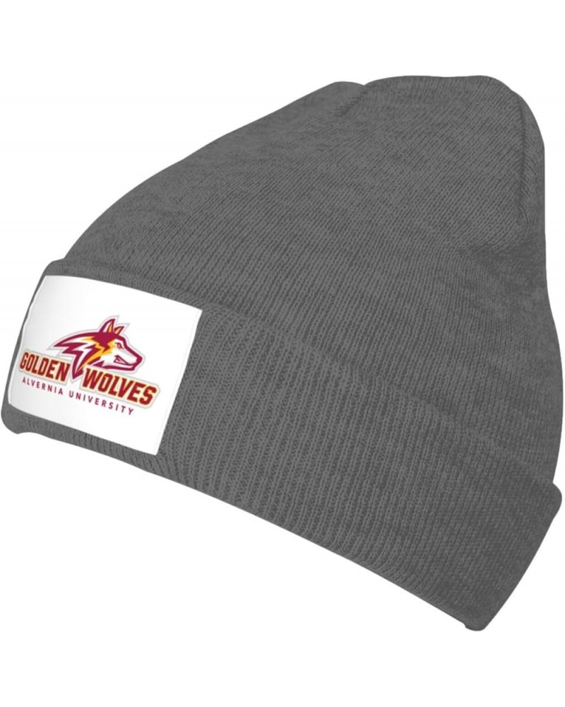 Alvernia A University Logo Cold Weather Cuffed Knit Beanie Skully Cap Hat One Size Fit Most Deep Heather $10.11 Skullies & Be...