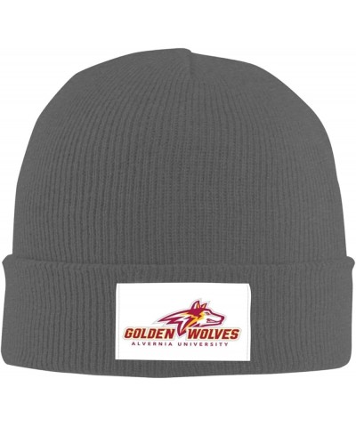 Alvernia A University Logo Cold Weather Cuffed Knit Beanie Skully Cap Hat One Size Fit Most Deep Heather $10.11 Skullies & Be...