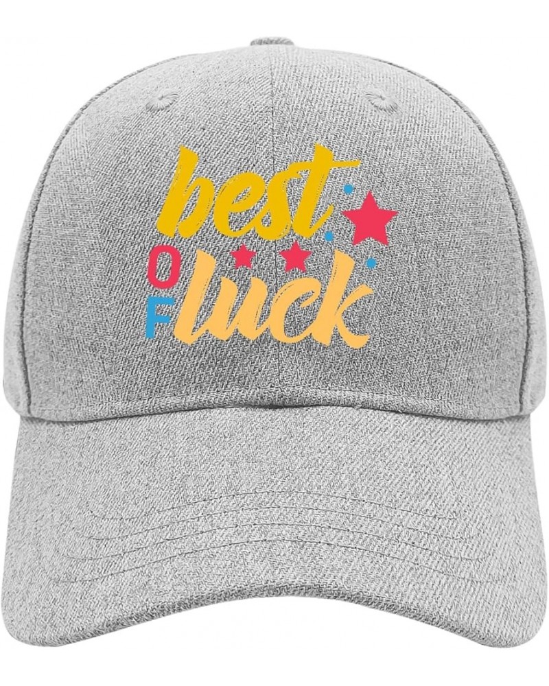 Baseball Cap Best of Luck Trucker Hats for Men Graphic Camo Snapbacks for Gifts Pale $13.81 Baseball Caps