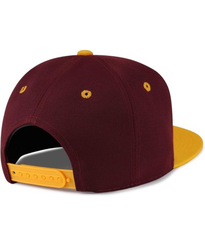 Korean Heart Finger Hip-Hop Snapback Hat Embroidered Baseball Cap Korea Sign 55. Maroon/Yellow $12.49 Baseball Caps