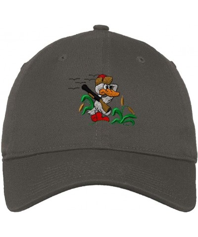 Soft Baseball Cap Duck Hunter Embroidery Hunting Duck Hunter Twill Cotton Dad Hats for Men & Women Dark Grey Design Only $16....