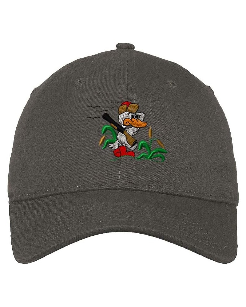 Soft Baseball Cap Duck Hunter Embroidery Hunting Duck Hunter Twill Cotton Dad Hats for Men & Women Dark Grey Design Only $16....