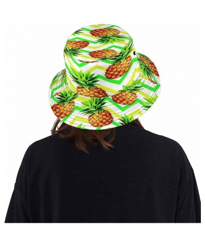 Unisex Bucket Hat Cotton Fashion All-Over Printing Marine Organism Summer Beach Sun Hat for Outdoor Cap Pineapple $11.49 Buck...