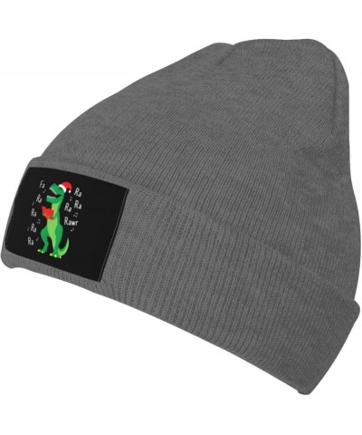 FA Ra Rawr T-Rex Christmas Carol,Cuffed Beanie for Men Women Knit Skull Cap Warm Stocking Hats Deep Heather $11.59 Skullies &...