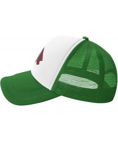 Mayan Travel Temple Mexico Flag Mesh Baseball Cap Hat for Men Women Green $10.91 Baseball Caps