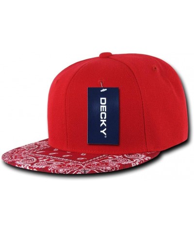 Bandanna Snapback Red/Red $9.79 Baseball Caps