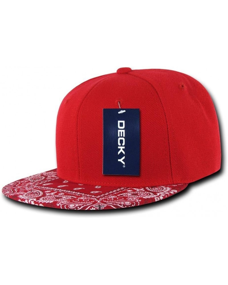 Bandanna Snapback Red/Red $9.79 Baseball Caps