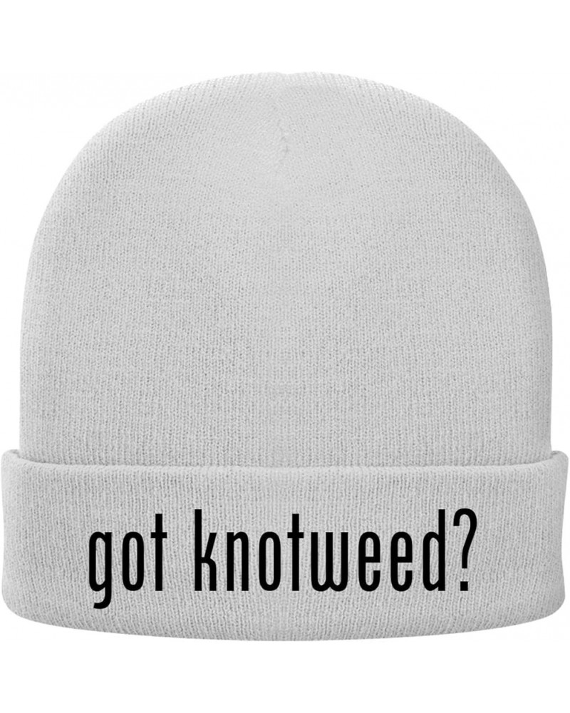 got Knotweed? - Soft Adult Beanie Cap White $19.12 Skullies & Beanies