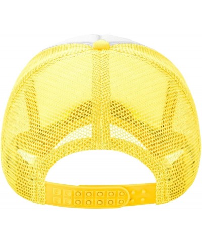 Winchester Trucker Hats for Both Men and Women - Mesh Baseball Snapback Hats Yellow $21.83 Baseball Caps