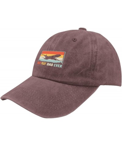 Best Pilot Dad Ever Cool Pilot Aviation Airplane Flying Caps Fish Hat Pigment Black Trucker Hat Men Gifts for Wine Red $9.87 ...