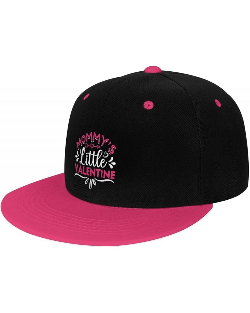 Mommy s Little Valentine Snapback Hat for Men Women Baseball Cap Trucker Flat Bill Hats Dad Caps Pink $10.42 Baseball Caps