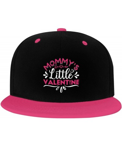 Mommy s Little Valentine Snapback Hat for Men Women Baseball Cap Trucker Flat Bill Hats Dad Caps Pink $10.42 Baseball Caps