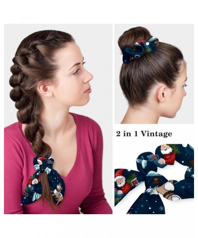 Christmas Santa Sleigh Pattern Surgical Cap with Buttons/Bow Hair Scrunchy for Long Hair Multicoloured 1 $8.09 Baseball Caps