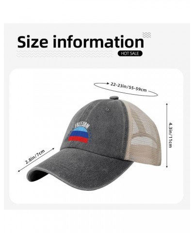 The Luhansk People's Republic Flag and Freedom Baseball Cap Women Men Mesh Back Hats Vintage Cowboy Hat Dad Caps Deep Heather...