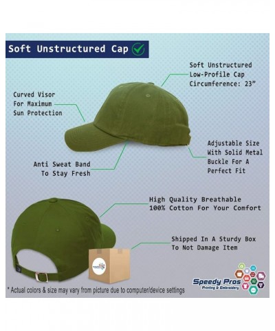 Soft Baseball Cap Oh The Places You'll Go Cotton Dad Hats for Men & Women Olive Green $14.00 Baseball Caps