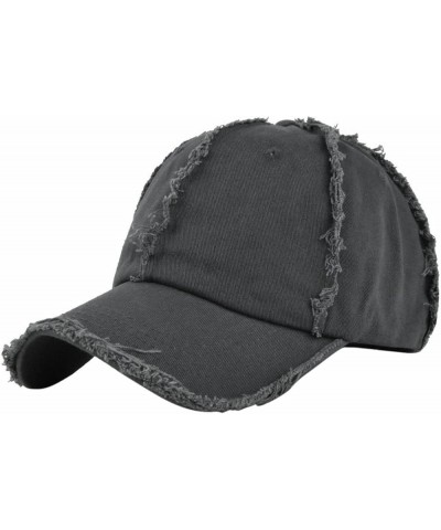 Fitted Trucker Hat Baseball Cap Adjustable Size for Running Workouts and Outdoor Activities All Seasons Grey $9.56 Baseball Caps