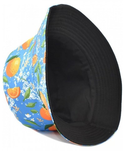 Fruit Pattern Printed Sun Shade Fisherman Hat Outdoor Sun Shade Basin Hat One Has Blue $9.02 Sun Hats