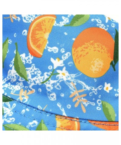 Fruit Pattern Printed Sun Shade Fisherman Hat Outdoor Sun Shade Basin Hat One Has Blue $9.02 Sun Hats