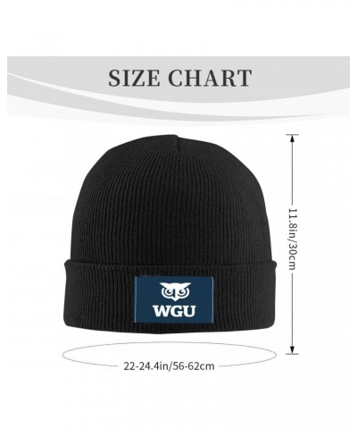 Western Governors University Logo Beanie Knit Hats for Men&Women-Daily Knit Ribbed Cap - Caps for Cold Weather $10.28 Skullie...