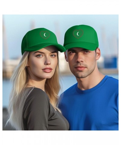 Flag of Maldives Trucker Hat Adjustable Solid Color Mesh Baseball Cap for Men Women Black Green $12.18 Baseball Caps