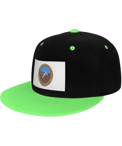 Flag of The Yerington Paiute Tribe Snapback Hat for Men Women Baseball Cap Trucker Flat Bill Hats Dad Caps Green $10.18 Baseb...