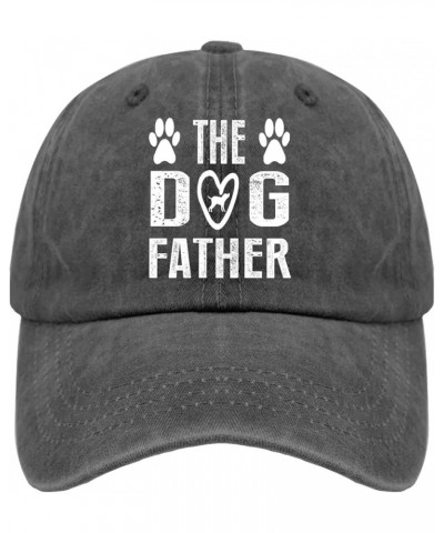 Sun hat Womens Father The ddog Father is Custom hat Sports hat Gifts for Grandma Hiking Hat Pigment Black $9.50 Sun Hats