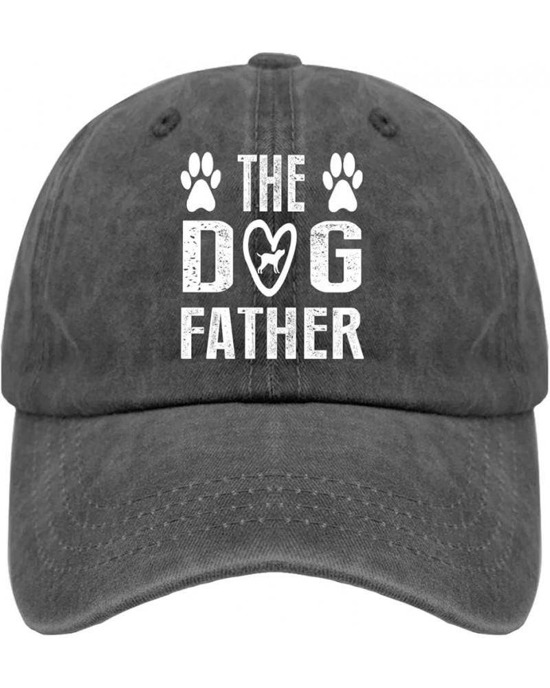 Sun hat Womens Father The ddog Father is Custom hat Sports hat Gifts for Grandma Hiking Hat Pigment Black $9.50 Sun Hats