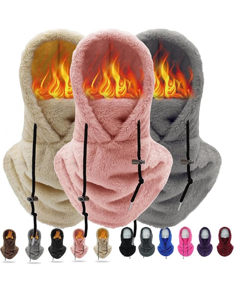 Sherpa Hood, Balaclava Ski Mask, Balaclava Wind-Resistant Winter Face Mask, Fleece Ski Mask for Men and Women 3pcs-3 $15.64 B...