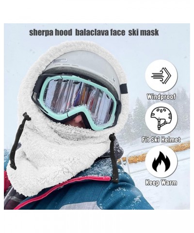 Sherpa Hood, Balaclava Ski Mask, Balaclava Wind-Resistant Winter Face Mask, Fleece Ski Mask for Men and Women 3pcs-3 $15.64 B...