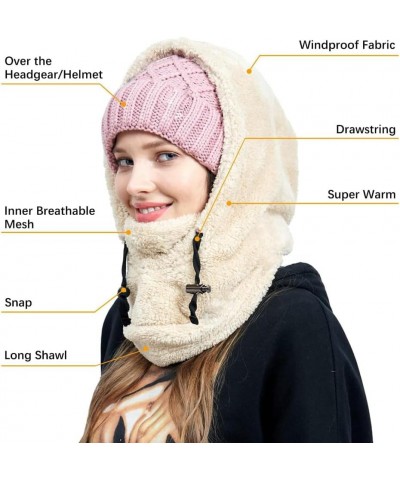 Sherpa Hood, Balaclava Ski Mask, Balaclava Wind-Resistant Winter Face Mask, Fleece Ski Mask for Men and Women 3pcs-3 $15.64 B...