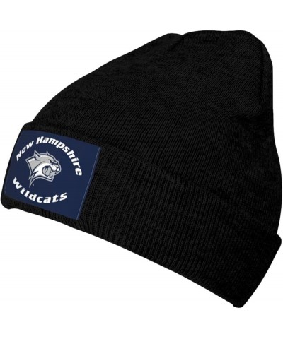 University of New Hampshire Logo Stretch Beanie Knit Hat for Men Women Winter Fall Spring Warm Cap Black $10.79 Skullies & Be...