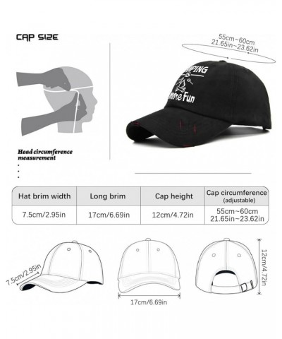 Mens Hats Cigarette Camping is smore ffun Golf Hats Retro hat Gifts for Men Golf Hats Suitable for Summer Casual Allblack $10...