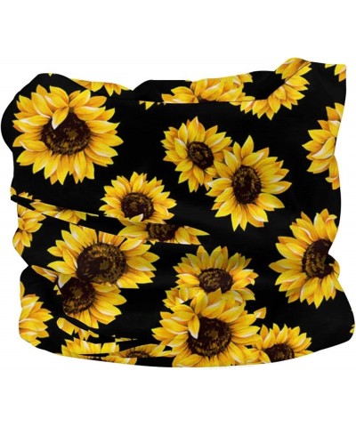 2pcs Elastic Seamless Face Mask Bandana Neck Gaiter Shields Outdoor Sun Protection Headwear Headband for Men Women Sunflower ...