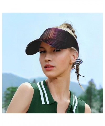 Colorful Rainbow rain Sunscreen Visor Hats Sweatproof for Women Sport Empty Top Baseball Sun Cap, Tennis Visor Golf Visor $11...