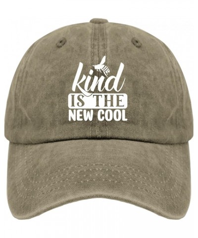 Kind is The New Cool hat Baseball Hats for Men Pigment Black dad hat Gifts for Grandpa Baseball Hats Pigment Khaki $9.68 Sun ...