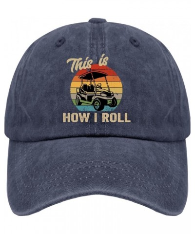 Baseball Hats for Men Halloween Hat for Men's Gym Hats Trendy This is How i rogll Sun Cap Navy $10.39 Sun Hats