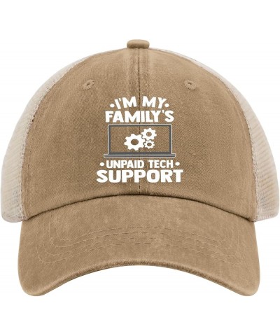 L'm My Family's Unpaid Tech Support Caps Fish Hat AllBlack Womens Hat Gifts for Men Baseball Caps Pigment Khaki02 $11.99 Sun ...