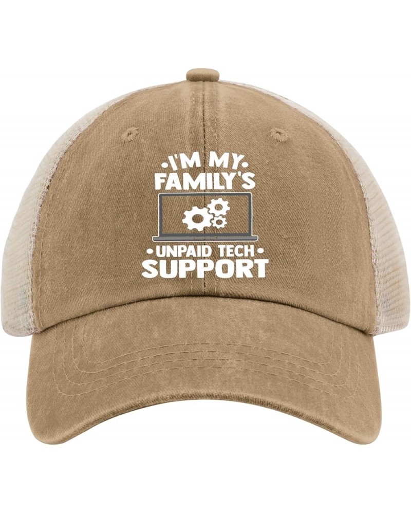 L'm My Family's Unpaid Tech Support Caps Fish Hat AllBlack Womens Hat Gifts for Men Baseball Caps Pigment Khaki02 $11.99 Sun ...