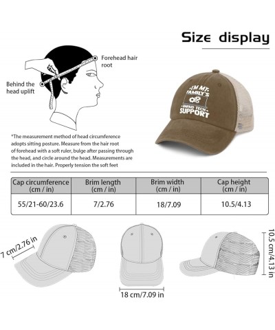 L'm My Family's Unpaid Tech Support Caps Fish Hat AllBlack Womens Hat Gifts for Men Baseball Caps Pigment Khaki02 $11.99 Sun ...