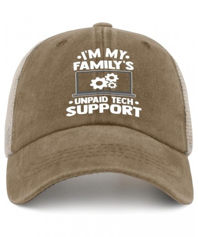 L'm My Family's Unpaid Tech Support Caps Fish Hat AllBlack Womens Hat Gifts for Men Baseball Caps Pigment Khaki02 $11.99 Sun ...