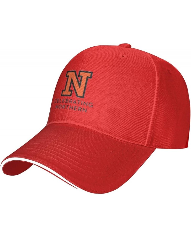 Ohio Northern University Logo Unisex Classic Hat Adjustable Fashion Casquette for Men Women Red $10.94 Baseball Caps