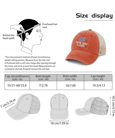 Vote Hat It Wasn't Rigged You're Just A Loser Hats for Womens Mens AllBlack Golf Hats Funny Hat Custom Saffron $9.42 Sun Hats