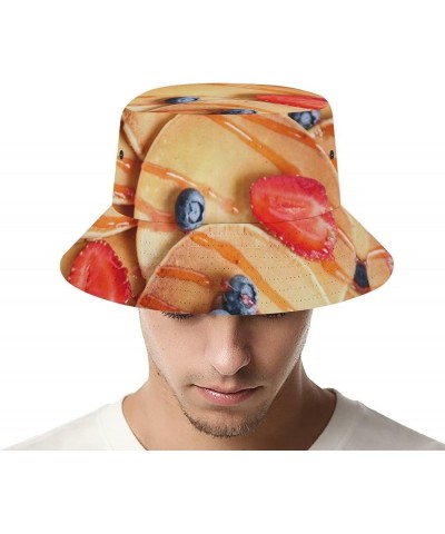 Food Golden Corn Bucket Hats Unisex Washed Cotton Lightweight Outdoor Summer Beach Sun Hats Men Women Bucket Hat for Travel D...