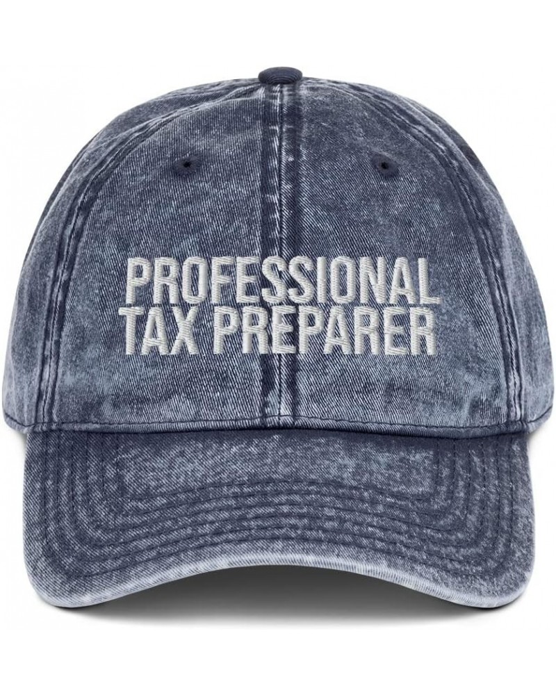 Professional Tax Preparer CPA Tax Season Accountant Cotton Cap Embroidered Dad Hat Baseball Cap Navy $21.87 Baseball Caps