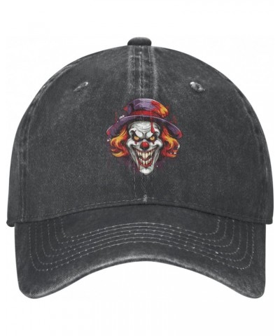 Evil Angry Clown Vampire Hat Baseball Cap Adjustable Dad Hats Gift for Men Women Outdoor Activities21 Black $10.84 Baseball Caps