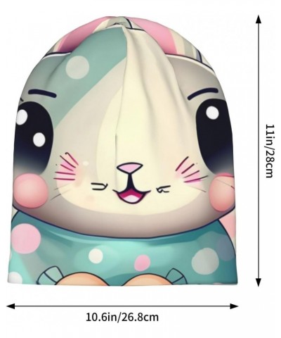 Pink Cartoon Bunny Brimless Hat, Casual Hat, &*Soft and Comfortable, Warm and Breathable, Suitable for Both Men and Women $11...