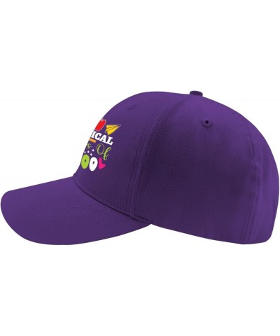 Cowgirl hat Apple 100% Magic Days of School Fishing hat Mens Trucker hat Gifts for Grandma Golf Cap Purple $10.94 Sun Hats