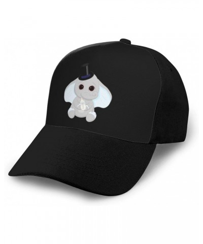 Cute Little Elephant Holding Milk Bottle Baseball Cap Women Men Hat Outdoor Leisure Sun Hat Adjustable Truck Driver Baseball ...